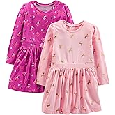 Simple Joys by Carter's Girls 2-Pack Long-Sleeve Dress Set