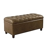 HomePop Home Decor | Button Tufted Storage Bench