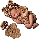 M&G House Newborn Photography Outfits Baby Crochet Knitted Photoshoot Props Animal Costume Set