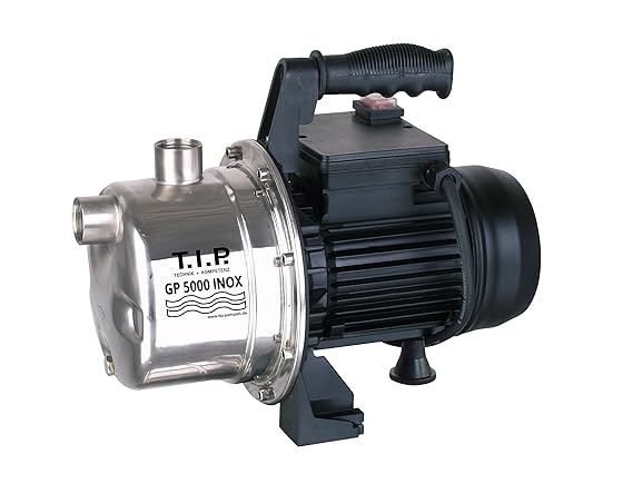 T.I.P. 31372 Gartenpumpe Edelstahl GP 5000 INOX, bis 5.000 l/h Fördermenge