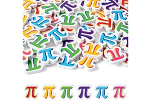 Yopyame 60PCS Pi Day Mini Erasers for Kids Bulk π Letter Assorted Novelty Tiny Pencil Erasers Cute 3D Puzzle Erasers Desk Pet School Classroom Prize Student Homework Reward Gift Filling Party Favors