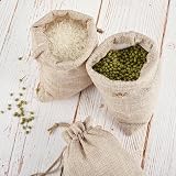 Irich 30 Pack Small Hessian Bags Drawstring 13x18 cm Biodegradable view 4