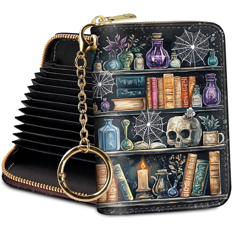 Simikol Minimalist Bifold Wallet RFID Blocking Slim Cute Credit Card Holder Compact Leather Wallet Ladies Purse