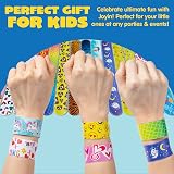 JOYIN Slap Bands 100Pcs Colorful Hearts Animal Designs Party Favors view 5