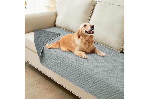 smiry Waterproof Dog Bed Cover Blanket, Soft Pet Bed Blankets, Waterproof Sofa Couch Cover for Dogs Washable, Reversible Pet