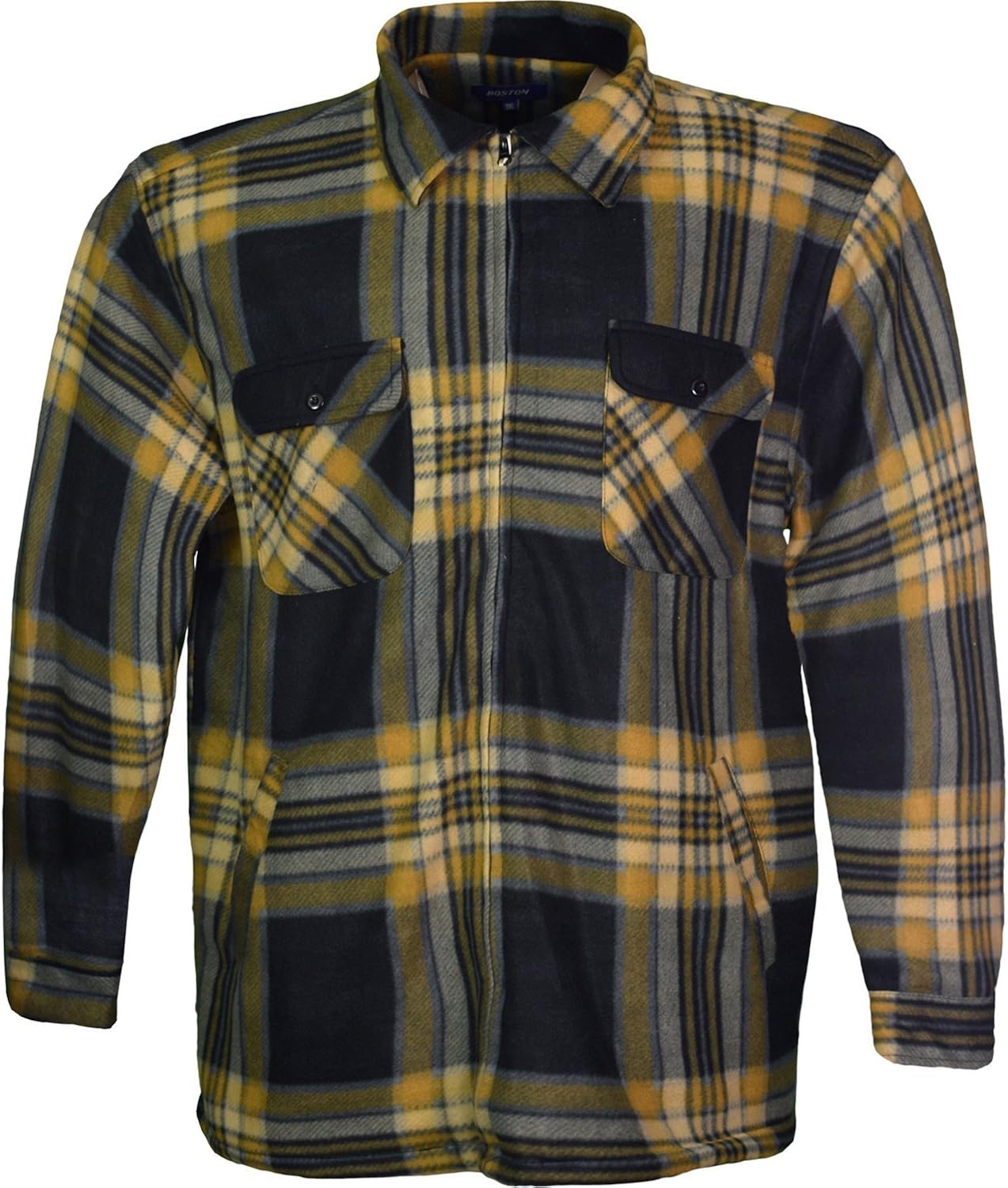 Mens Padded Shirt Lumberjack Shirts Inside Fur 3XL 4XL 5XL: Amazon.co.uk: Clothing