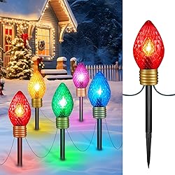 Strawberry Jumbo C9 Christmas Pathway Lights