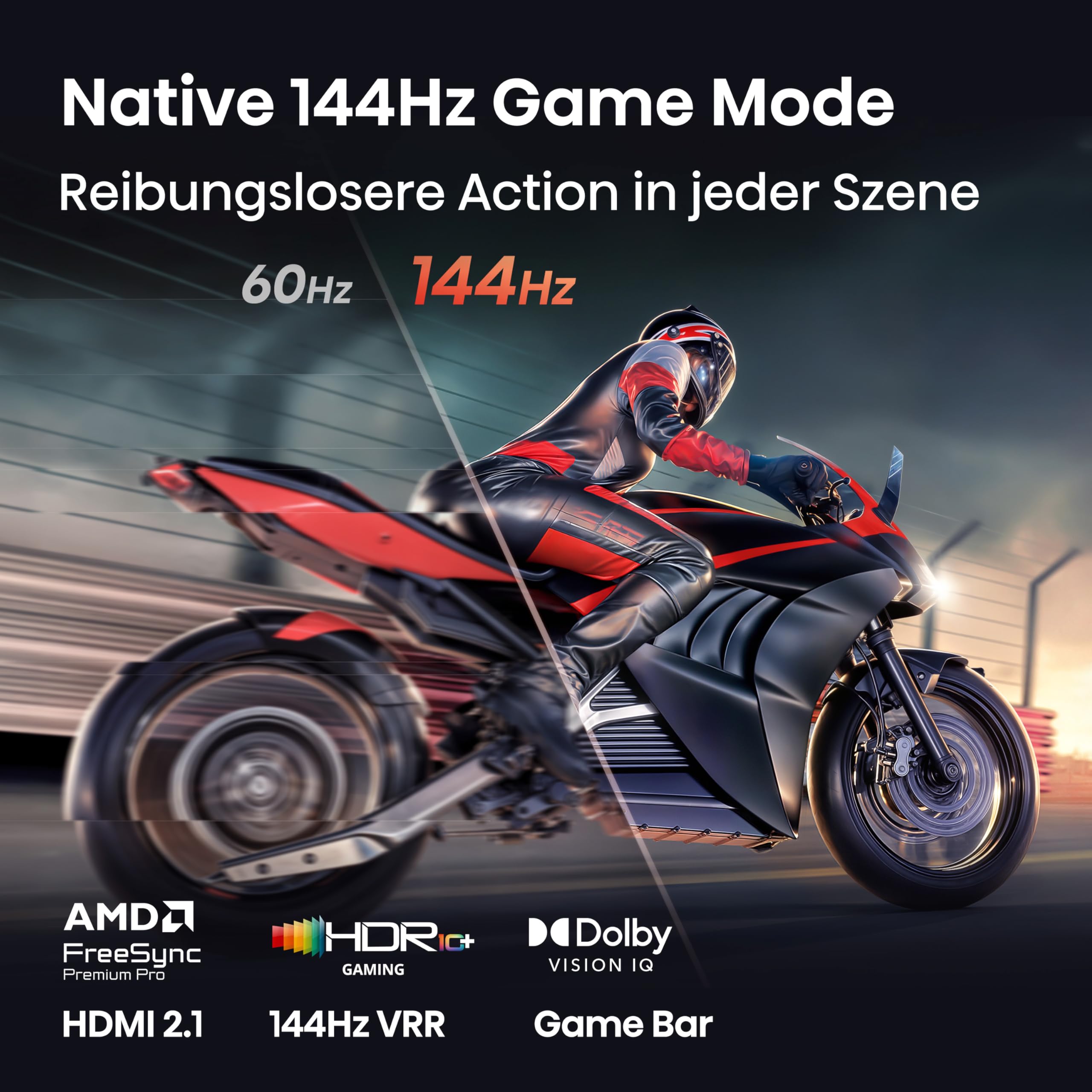 Hisense 75U7DSE Fernseher 75 Zoll, 4K UHD, Hi-QLED Mini LED, Smart TV, 144Hz, Hi-View AI Engine, IMAX Enhanced, AI Lichtsensor, Dolby Vision.Atmos, Tuned by DeVialet, FreeSync Premium Pro [2026] 5
