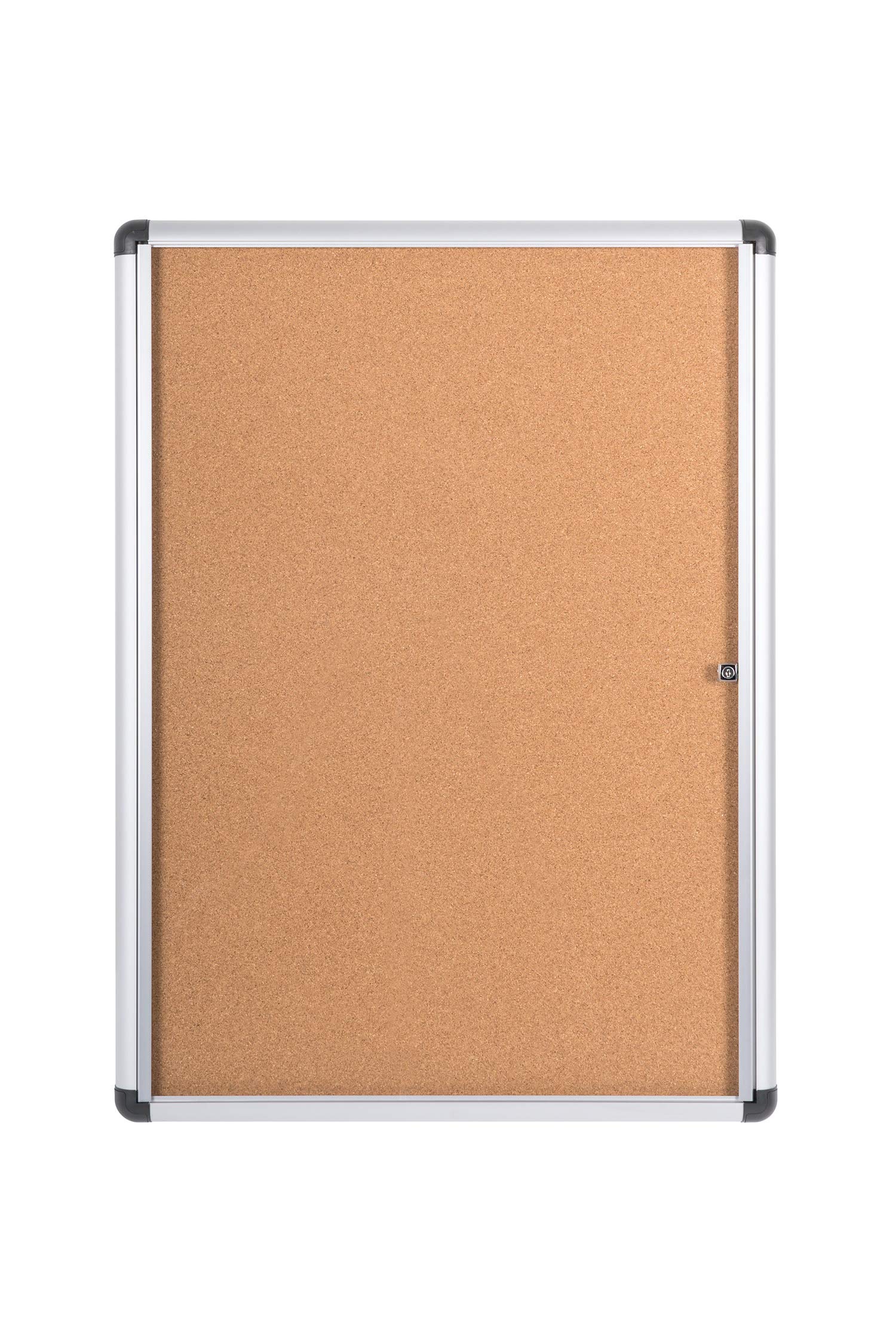 Bi-Office Display Case Enclore Extra, Cork Surface, Acrylic Door, Aluminium Frame, 72.3 x 98.4 cm (9X A4)