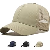 MUNULA Oversize Quick Dry Mesh Trucker Hat Big Head Hats for Men XXL Baseball Cap Breathable Dad Hat Adjustable 23.6"-26.8"