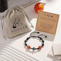 HGDEER Basketball Gifts, Basketball Bracelets