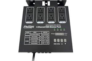 Pknight 4-Channel Programmable dmx512 Dimmer Pack| Lighting Accessories