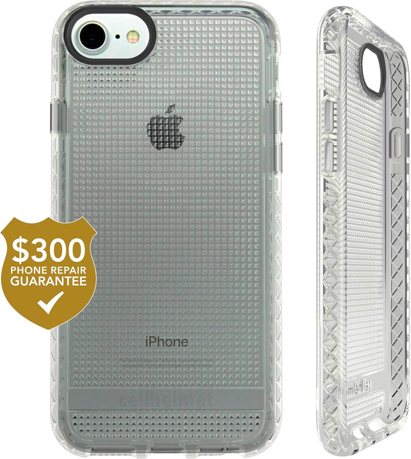 cellhelmet Altitude X Pro Series Clear Phone Case for Apple iPhone SE (2020) / 6/7 / 8 |&nbsp;$300 Repair Guarantee | As Seen on Shark Tank | in Retail Package