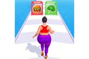 Twerk Run Race Food Running Games - Fit to fat eating challenge Game 2026