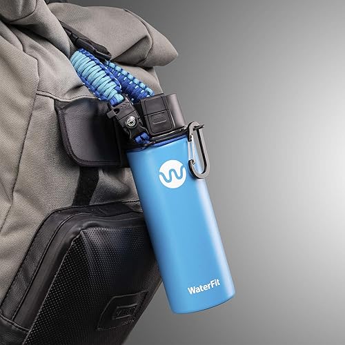 WaterFit Paracord Handle Compatible with Wide Mouth Water Bottle