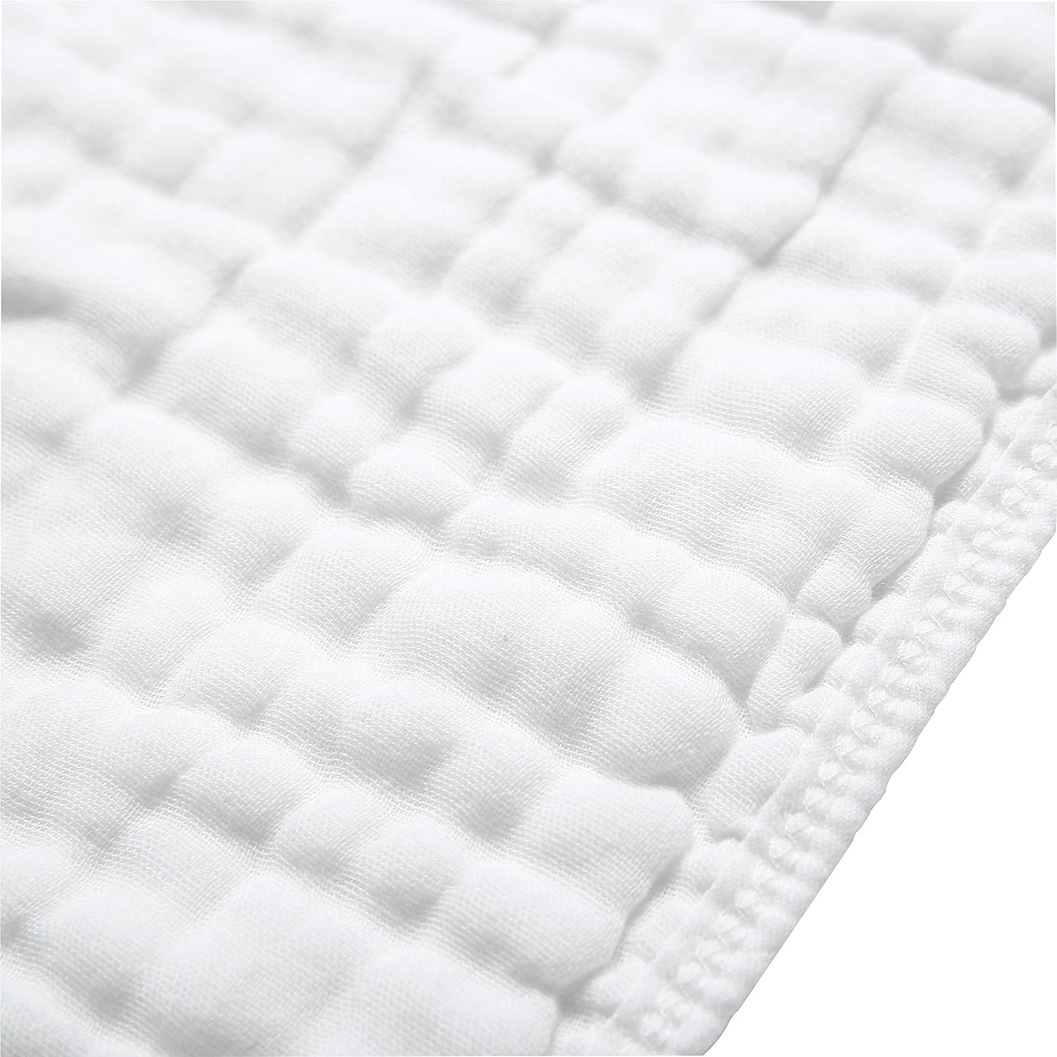 Muslin Burp Cloths for Baby 100% Cotton Large 20''X10'' 6 Layers Thicken Super Soft and Absorbent by CottCare(6 Pack,White): Baby