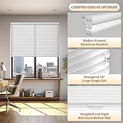 Boolegon Light Filtering Cellular Shades Cordless
