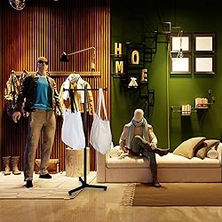 Blulu Heavy Duty Adjustable Shopping Bag Rack Metal