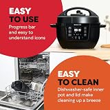 Instant Pot 3.8L Multicooker 7-in-1 Smart Cooker Stainless Steel Inner Pot Black view 6