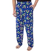 Nintendo Men's Mario and Yoshi Power Up Soft Touch Cotton Pajama Pants