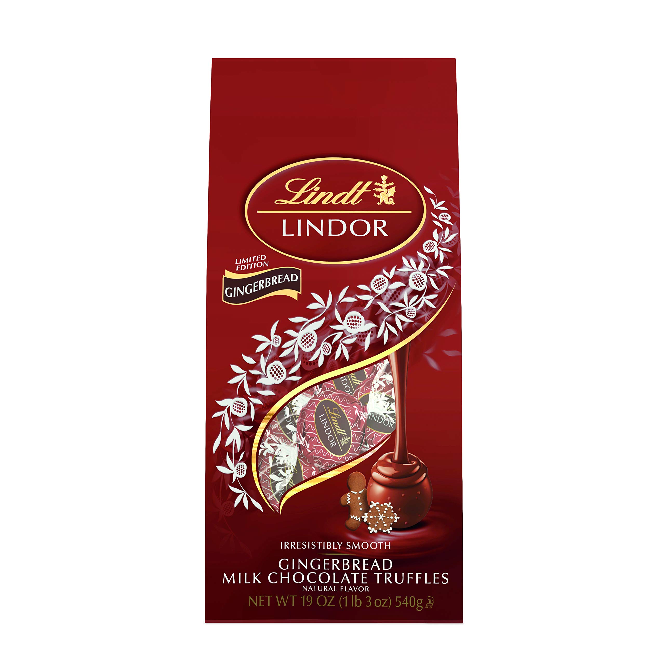 Lindt LINDOR Holiday Milk Peppermint Cookie Truffle Gift