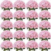 Tigeen 150 Pcs Artificial Silk Roses Flowers Bulk for Weddings, Valentine's Day & Home Decor - Realistic Long Stem Flowers(Pink)