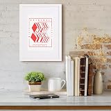 Fabian Clarke London Modern White A2 Picture Frame with A3 White Mount view 4