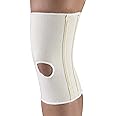 CHAMPION Knee Brace Flexible Stays Knit Elastic, White, Medium