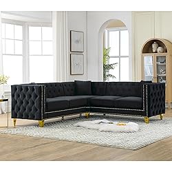 ERYE L-Shaped Symmetrical Sectional Sofa Couch 5