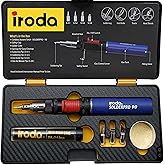IRODA SolderPro 90K Professional Butane Soldering Iron Kit | Cordless 3-in-1 Tool | Fast Start & 53min Runtime with Case & Ti