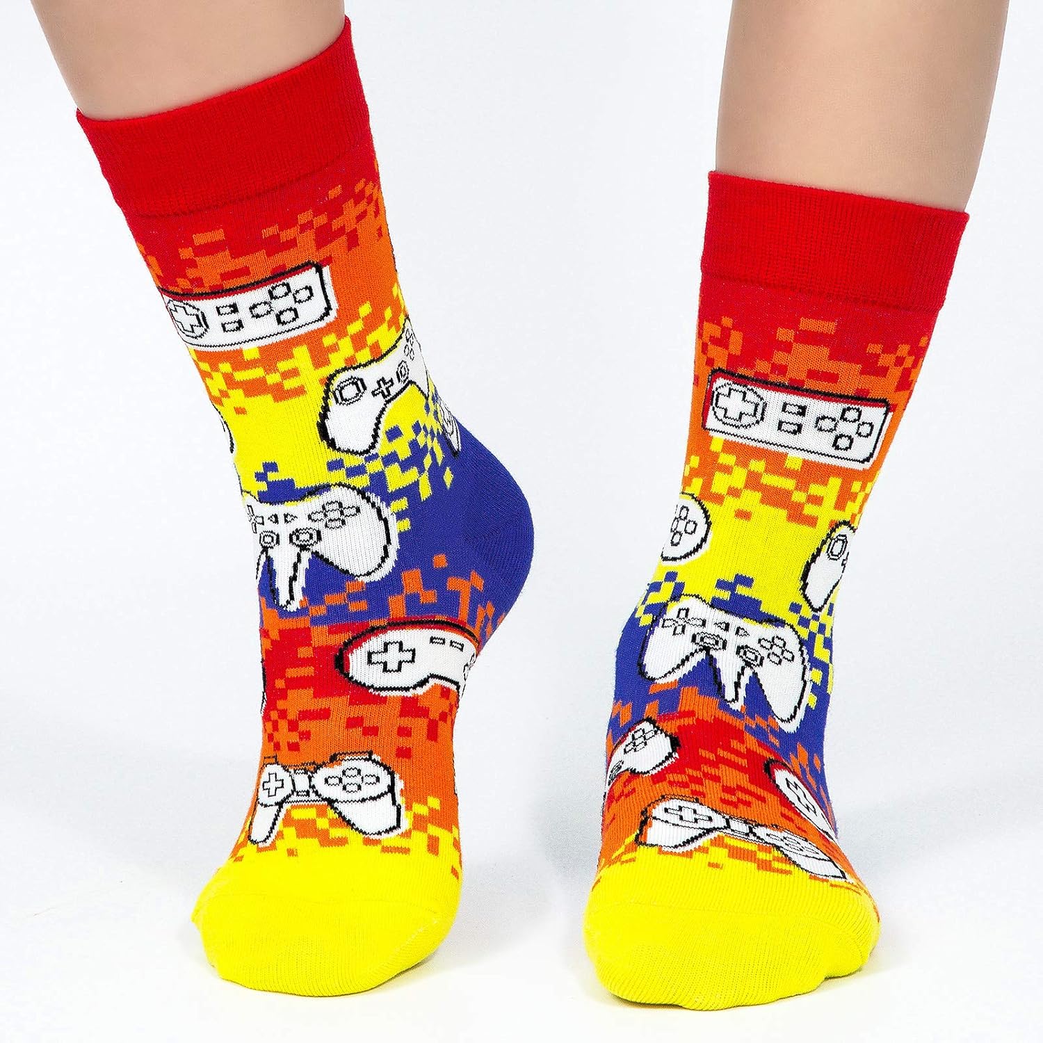 4 Pack Kids Boys Girls Novelty Crew Socks Funny Cartoon Cute Animal Food Avocado Pineapple Cat: Clothing