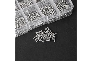 1200 Pcs Mini Screw Kit, Miniature Phillips Self Tapping Tiny Screws for Glasses Electronic Sunglasses Machine Watch Repair S