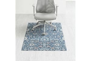 Anji Mountain Rug'd Office Chair Mat for Carpet & Hardwood Floor - Jacquard Woven Top, Anti-Slip Backing, Low Pile, Floor Protector Desk Chair Mat, Office Rugs for Rolling Chairs (36 x 48)