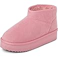 The Children's Place Girls' Mini Ankle Platform Boot, Faux-Fur Lined