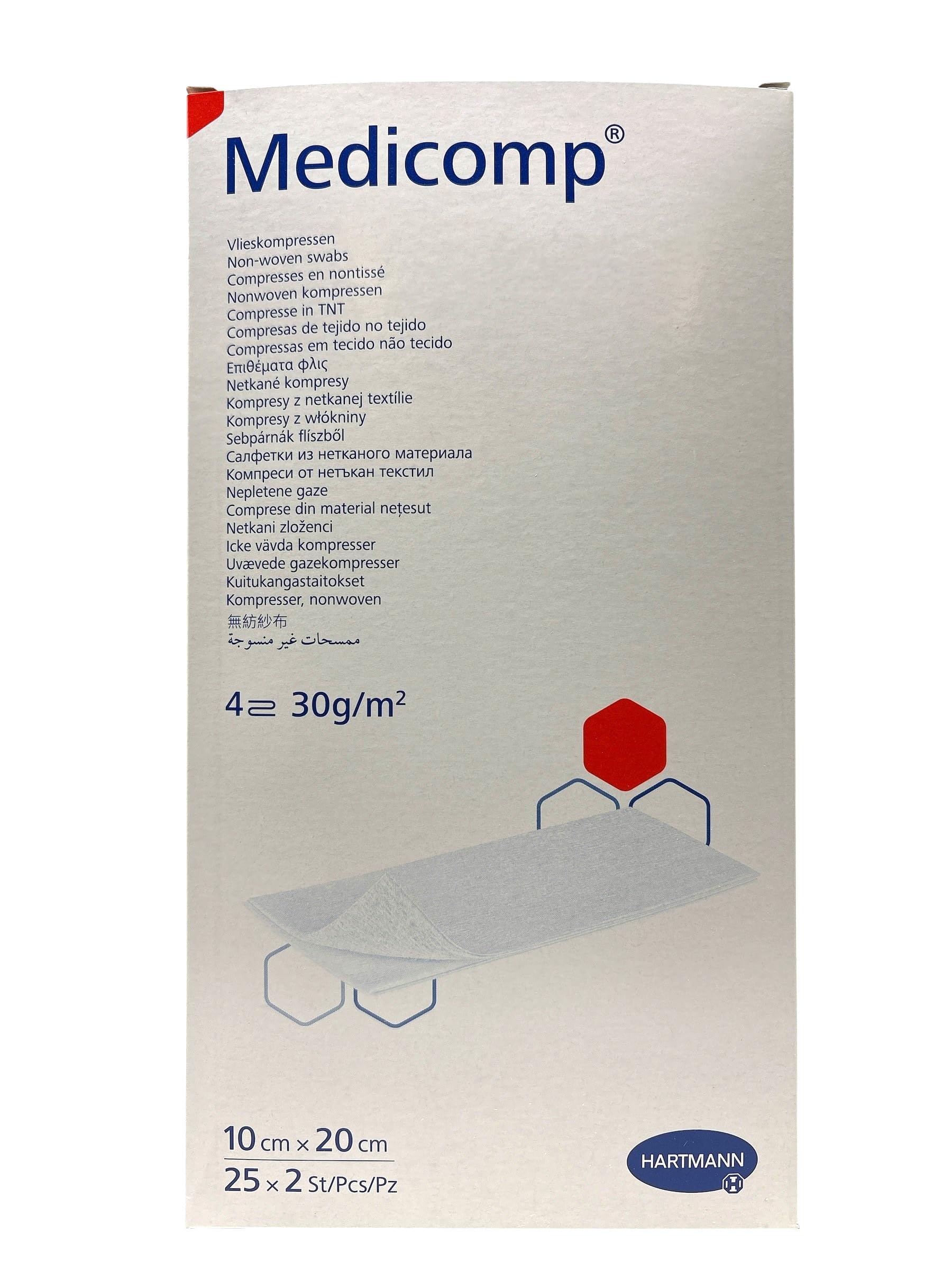 Hartmann Medicomp Towels Non Woven 10 x 20 cm 25 Envelopes 2 Uni