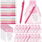 50 Set Baby Shower Favors for Guests It's a Girl Baby Shower Ballpoint Pens Thank You Cards Organza Bags Baby Shower Gifts fo