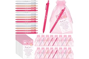 50 Set Baby Shower Favors for Guests It's a Girl Baby Shower Ballpoint Pens Thank You Cards Organza Bags Baby Shower Gifts fo