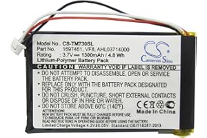 1300mAh Replacement Battery for Tomtom Go 530 Live, Go 630, Go 630T, Go 720, GO 730, GO 730T, GO 930, GO530 GPS Navigation fi