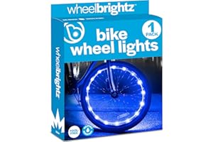 Brightz WheelBrightz LED Bike Wheel Lights - 2024 Edition with Superior Straps & LED-Weatherproof Shield! 14 Colors - Unmatch