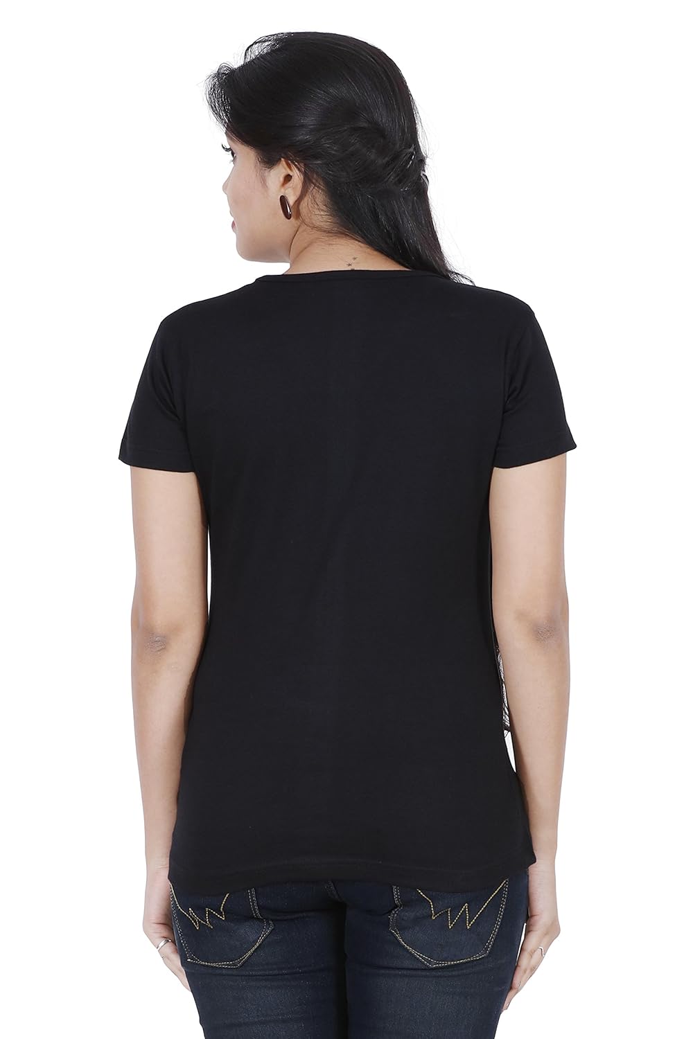 fleximaa women's cotton plain v-neck t-shirts (pack of 3)