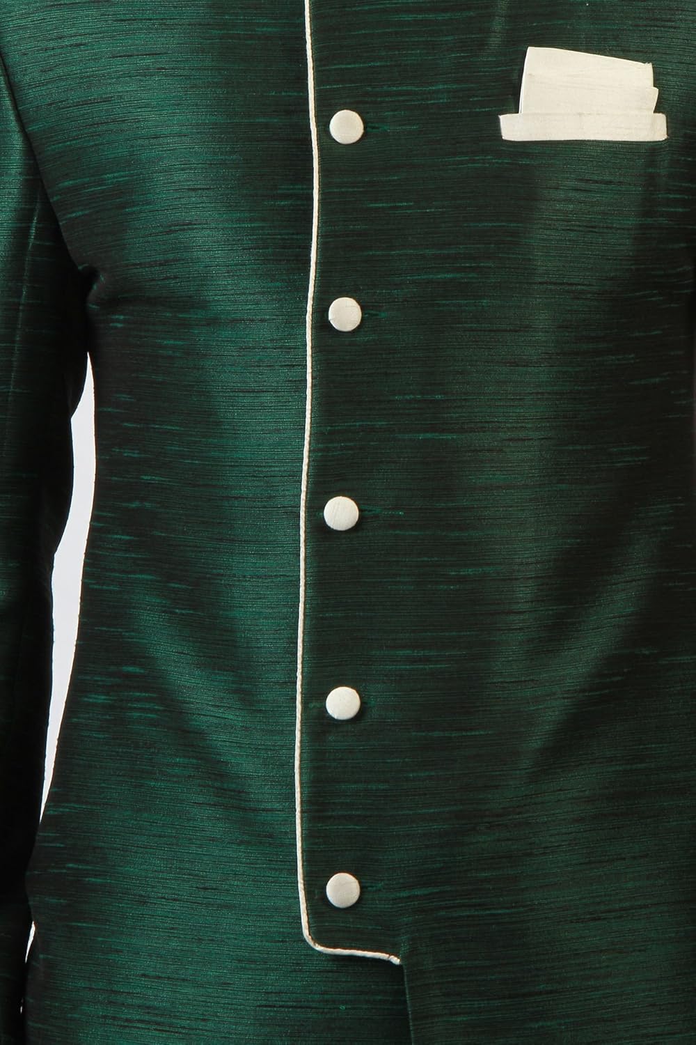 amora men's blended silk indo-western sherwani with churidar