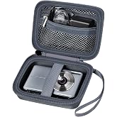 ALKOO Digital Camera Case for CAMKORY, Camera Pouch for KODAK Pixpro -Grey | for Lecran/for VAHOIALD Point and Shoot Camera, Hard Carrying Case with Mesh Pocket, Compact for Vlogging, Travel and Storage