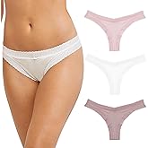 Maidenform Women's M V Back Thong 3 Pack