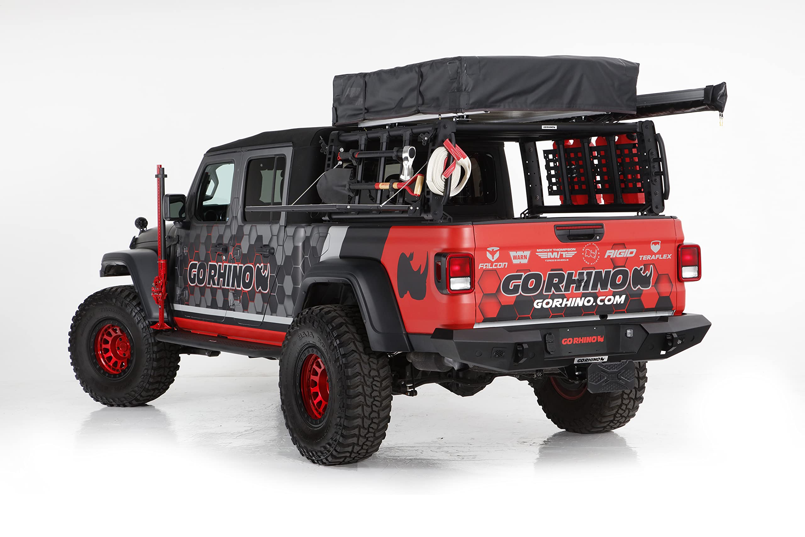 Photo 1 of **SELLING FOR PARTS. ONE BOX OF TWO**Go Rhino XRS Overland Xtreme Rack - Midsize Truck | Steel and Aluminum, Textured Black | 5950000T-01 | Fits 2020-2024 Jeep Gladiator JT, 4-Door