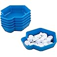 Feldherr Shell Expansion Pack - 6 Single-Colored Token Trays for Board Game Accessories, Tokens, meeples and Other Small Items, Color:Sky Blue