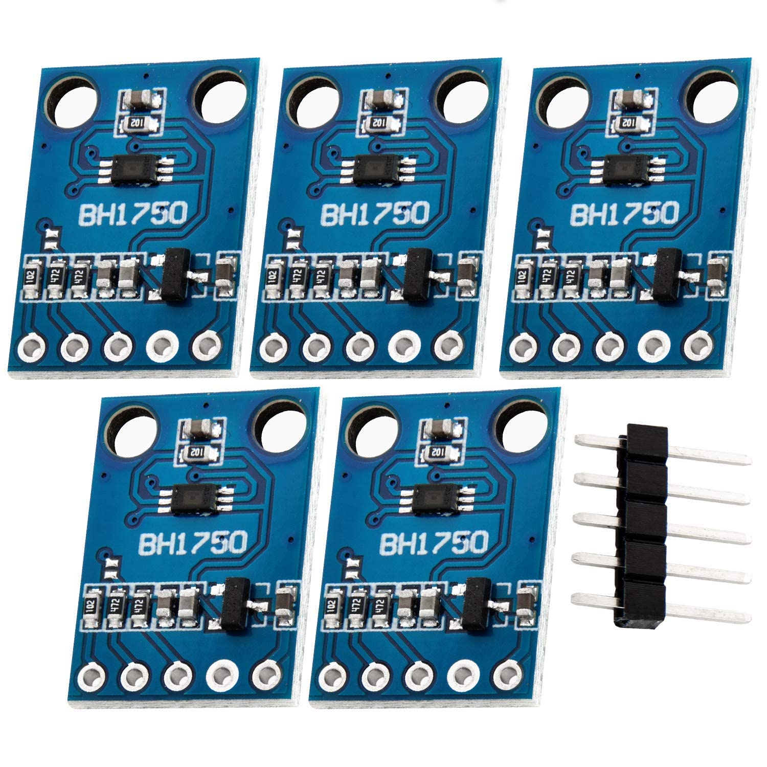 AZDelivery 5 x GY-302 BH170 Light/Brightness Sensor compatible with Arduino and Raspberry Pi including E-Book!