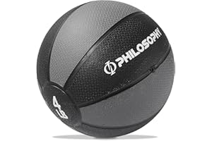 Philosophy Gym Medicine Ball - Weighted Fitness Non-Slip Ball