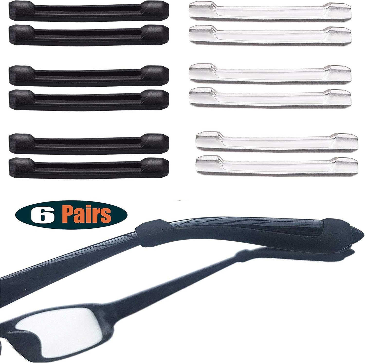 MOLDERP Silicone Glasses Ear Hooks Sport Eyeglass Strap Holder Temple