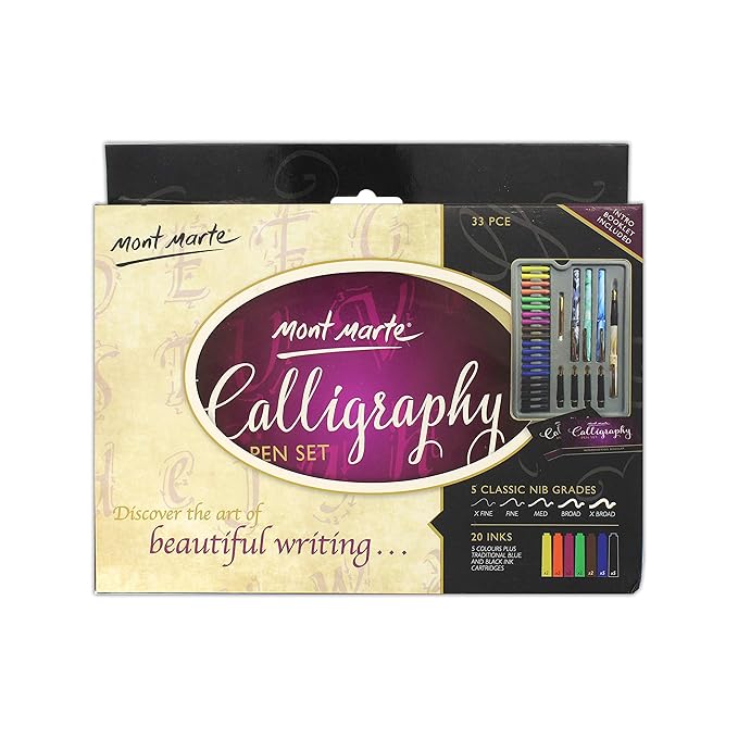 MONT MARTECalligraphy Pen Set 33Pcs Box Amazon.in Electronics