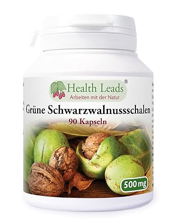 Schwarzwalnuss Schale 500mg x 90 Kaps (100% ohne Zusatzstoffe!)